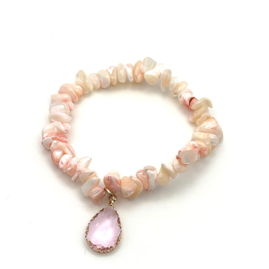 Pink Opal & Druzy