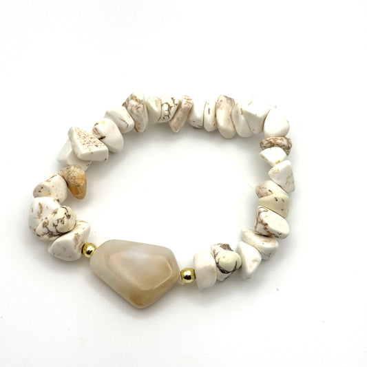 Lunar Howlite Bracelet