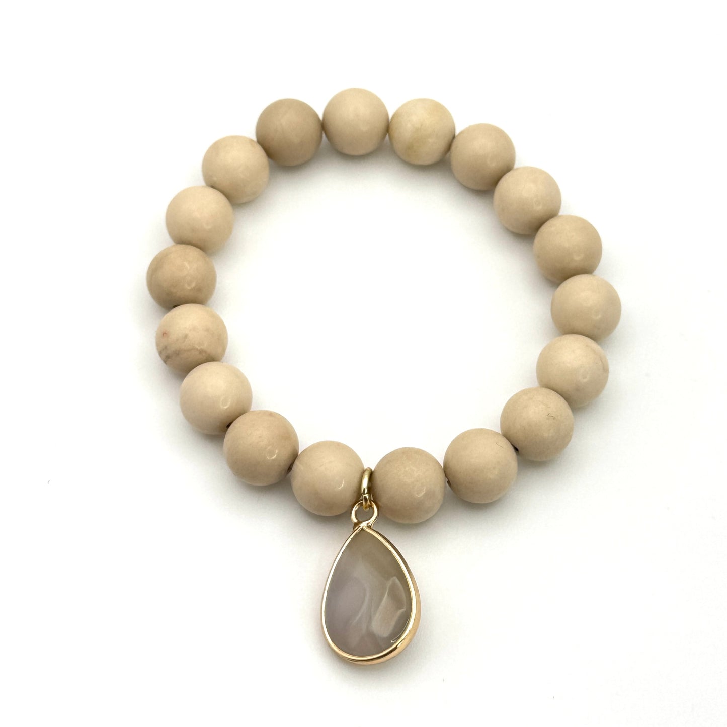 Sandy Beige Jasper & Chalcedony